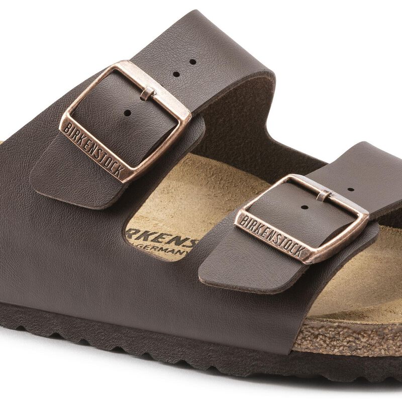 Birkenstock Arizona Smooth Leather Dark Brown Regular Width Sandal image number 2